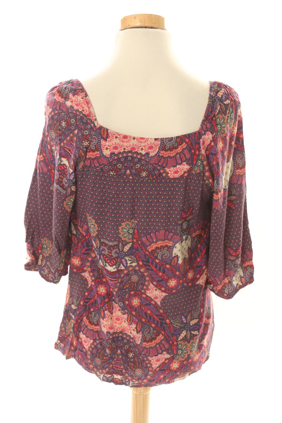 Blusa de manga corta de Orsay de la talla S, de color estampado