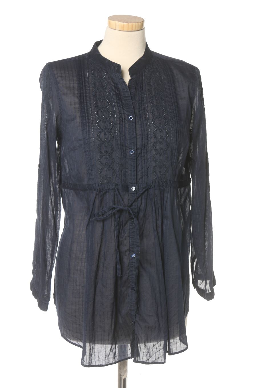 Blusa de manga larga de Zara de la talla S, de color azul marino