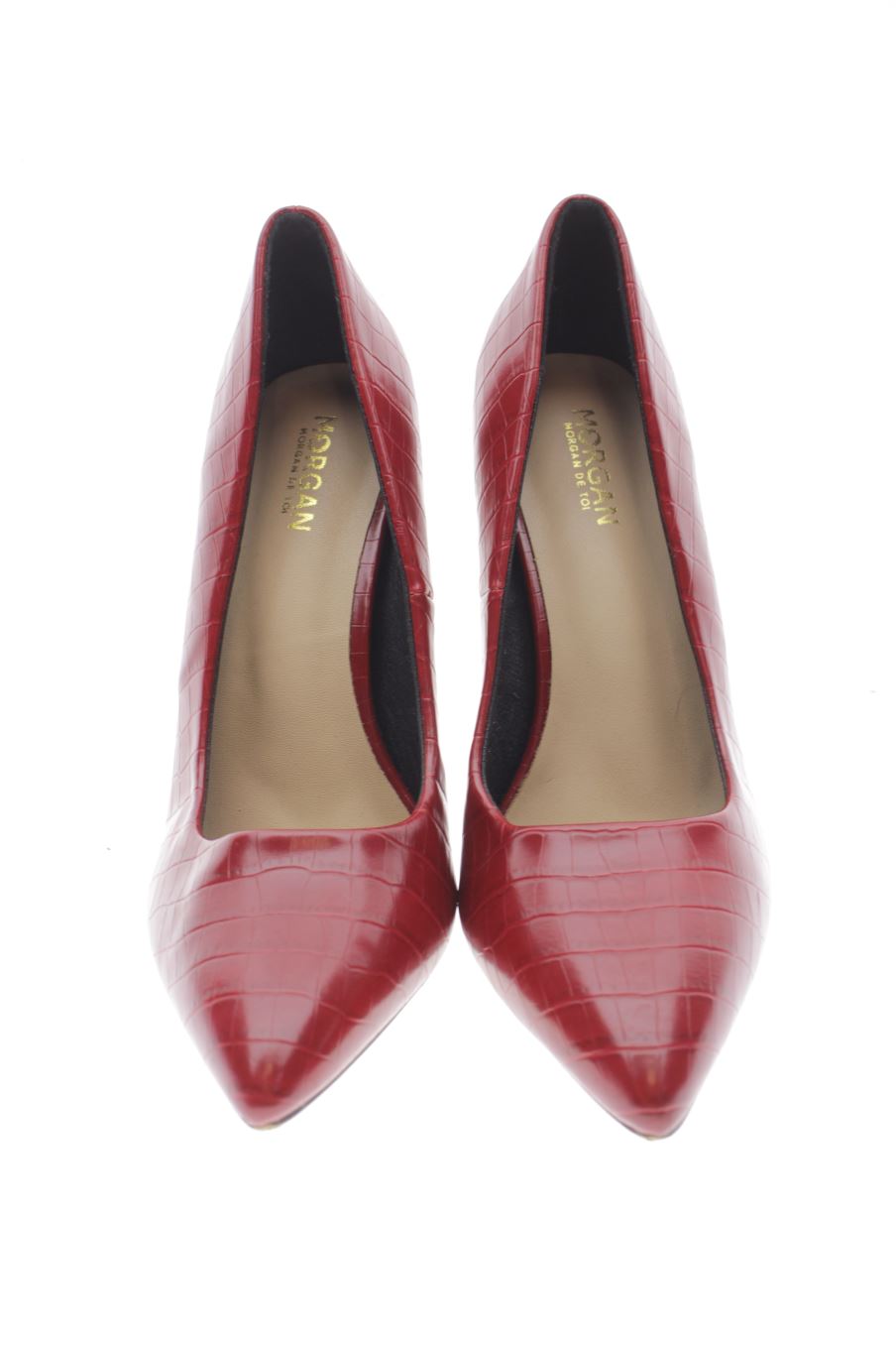 Zapatos de tacon de Morgan de toi de la talla 39, de color rojo de