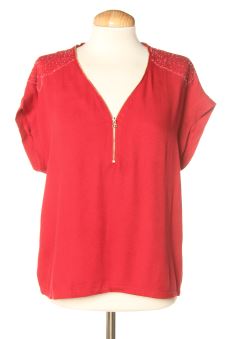 Blouse à manches courtes M Color Block