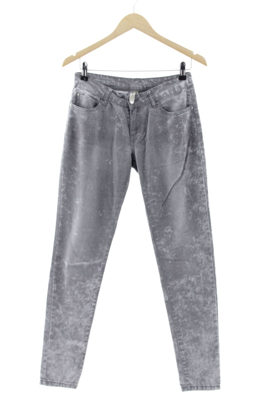 Vaquero de Mango de la talla 38, de color estampado de ropa vaquera