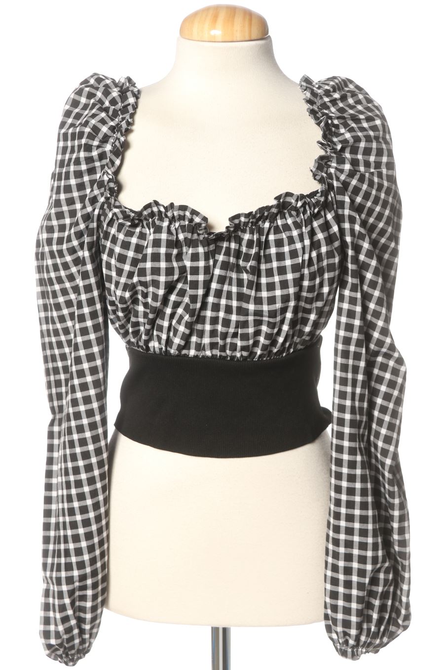 Blusa a maniche lunghe de Zara de la talla M, de color quadri