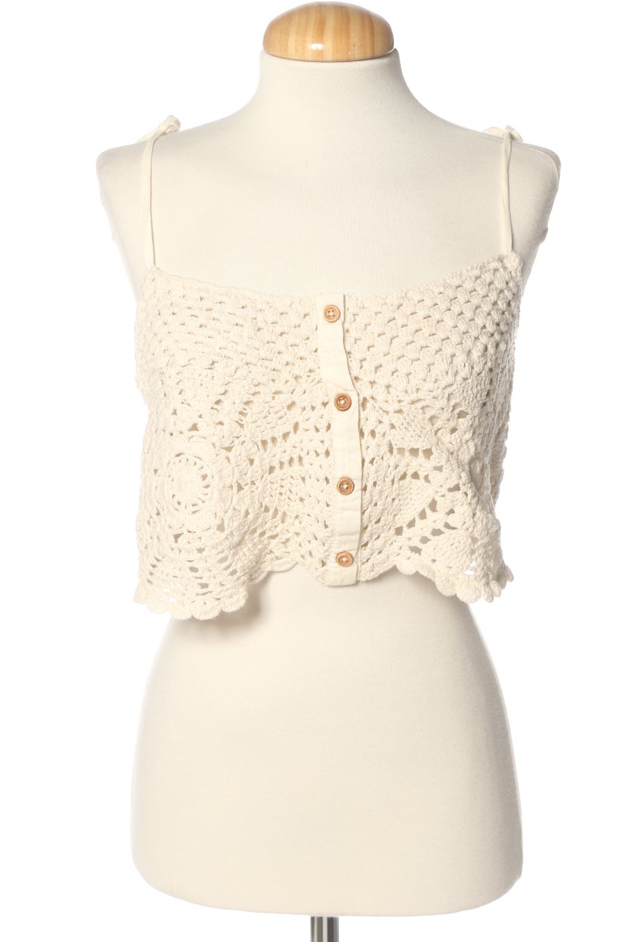 Top de Zara de la talla S, de color beige