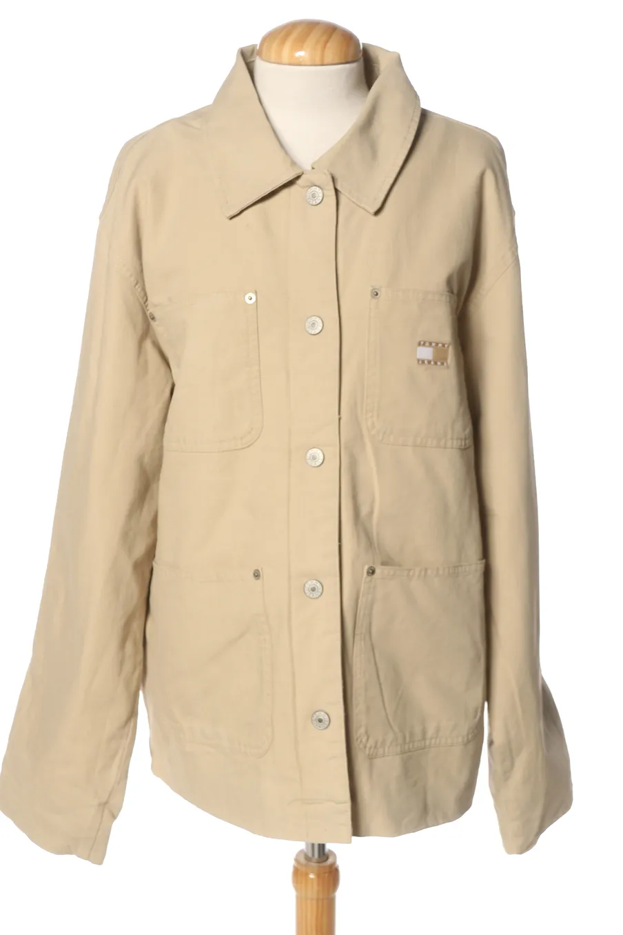 Blouson Tommy Jeans de la taille M, de couleur beige de denim