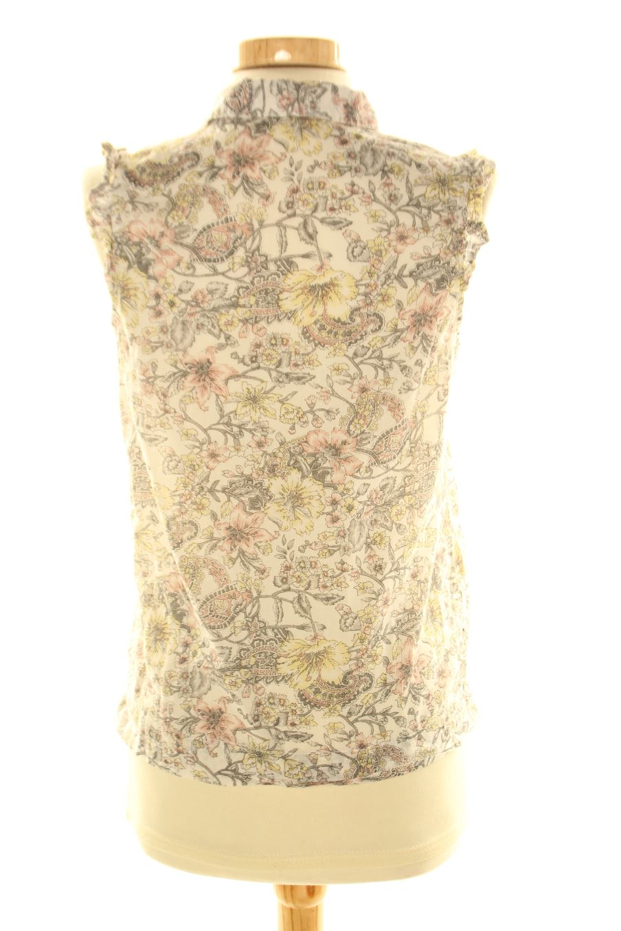 Camisa sin mangas de Mango de la talla XS, de color flores