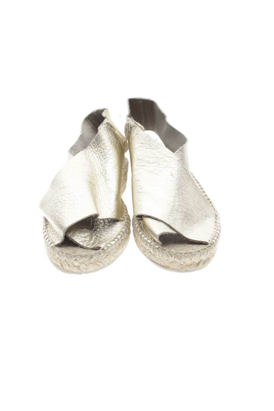 Sandalias tacon de BIMBA Y LOLA de la talla 37, de color dorado de