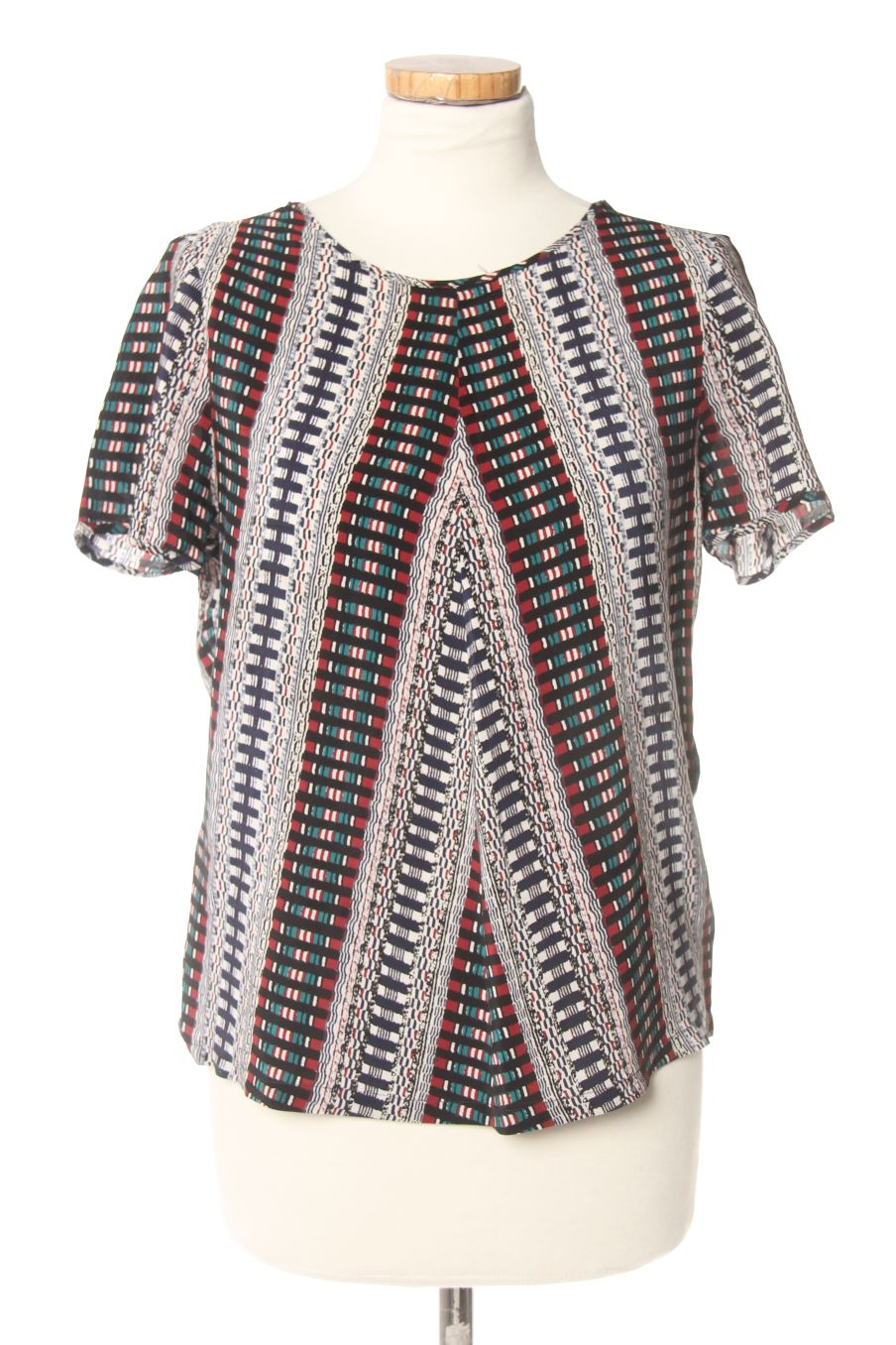 Blouse à manches courtes Maje de la taille S, de couleur rayures
