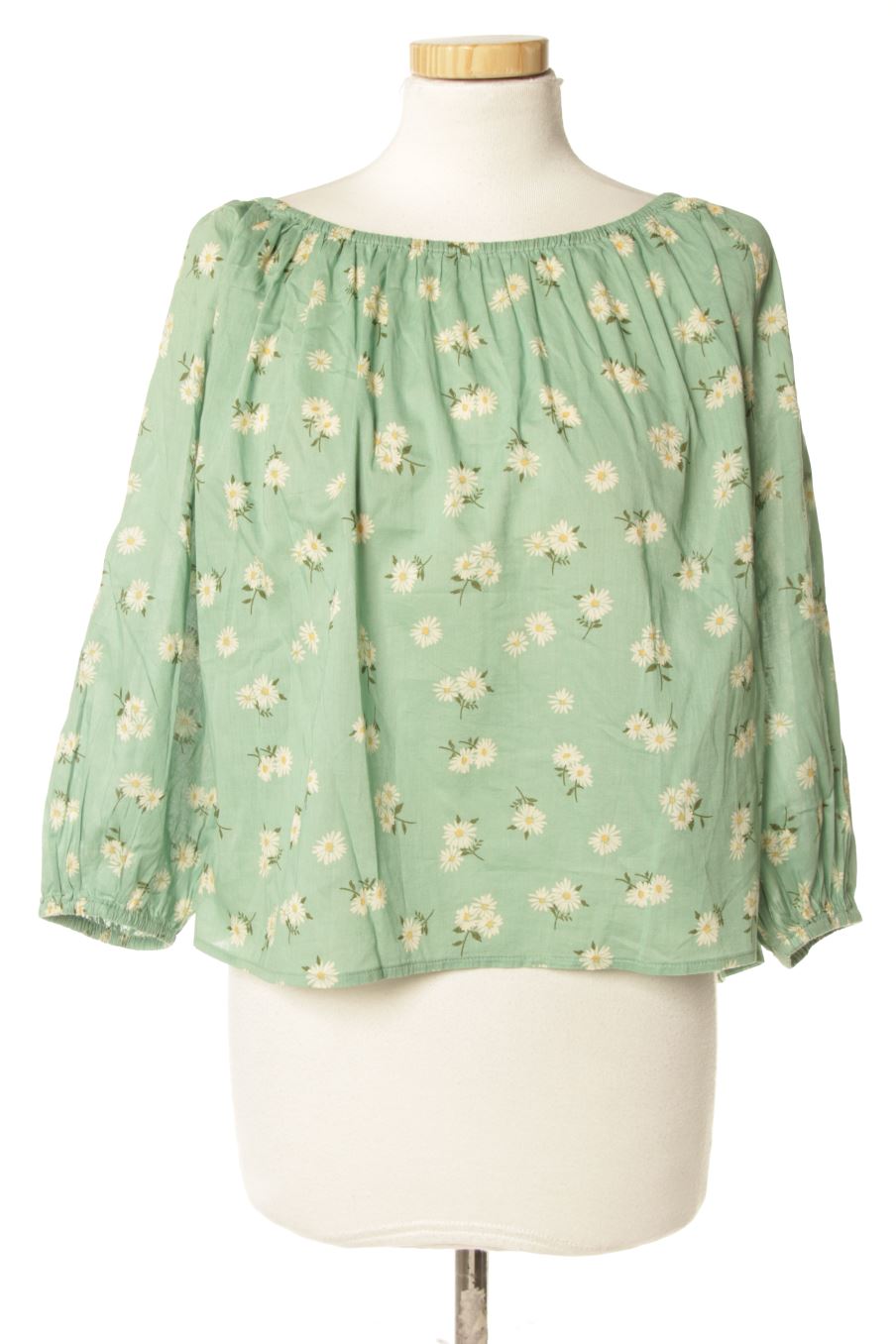 Blusa de manga larga de Mng de la talla M, de color flores