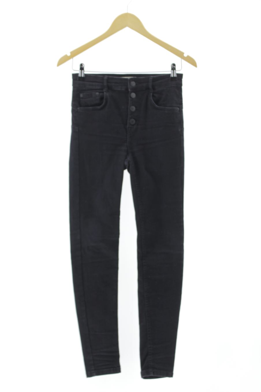 Jeans de Pull & Bear de la talla 36, de color nero
