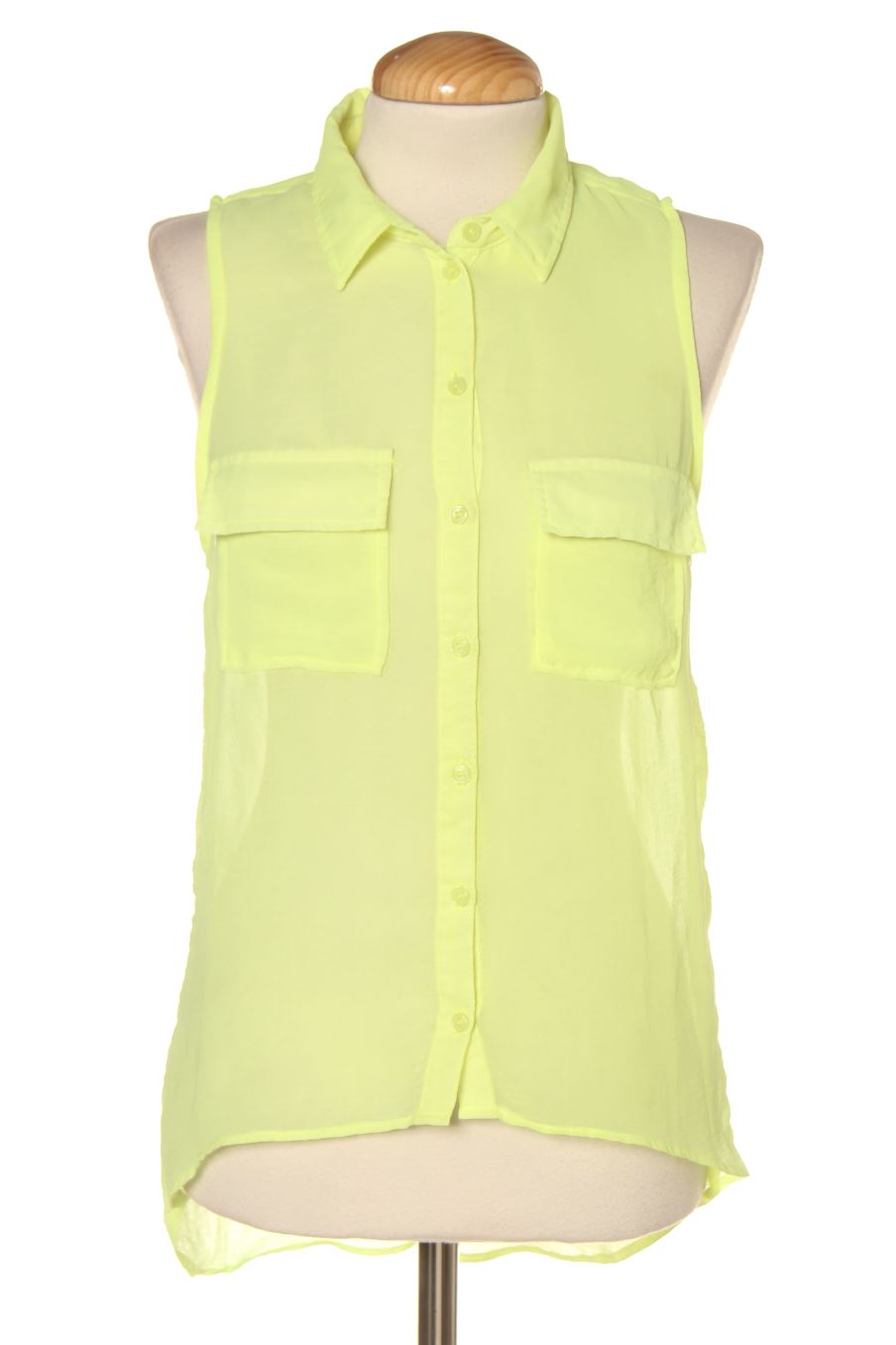 Ärmelloses Hemd von Bershka Größe S, Farbe Grün, für