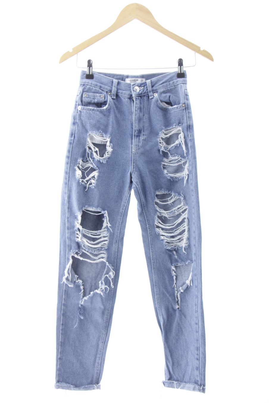 Vaquero de Pull & Bear de la talla 32, de color azul de ropa vaquera