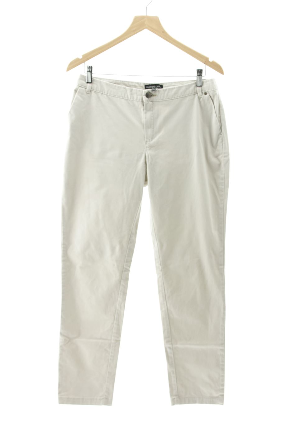 Jeans de Mango de la talla 38, de color beige