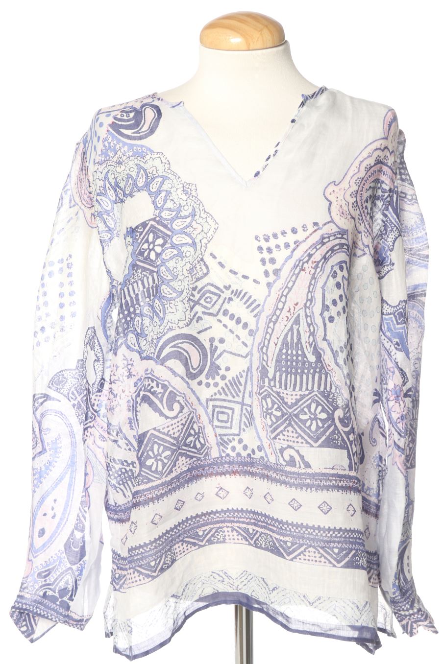 Blusa de manga larga de Massimo Dutti de la talla 42, de color estampado