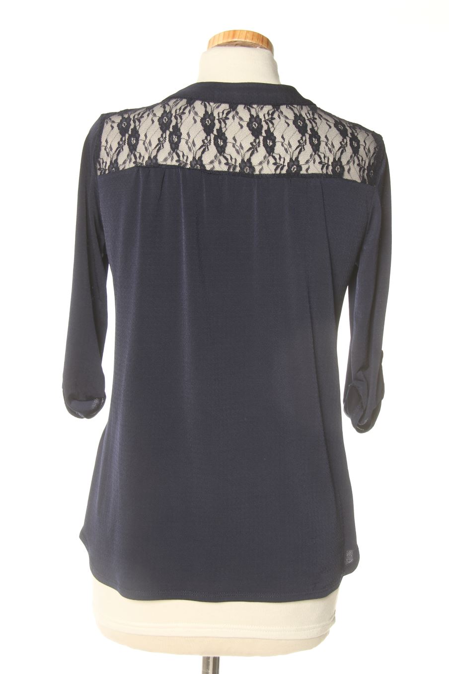 Kurzärmelige Bluse von Cache cache Größe XS, Farbe Marineblau, für