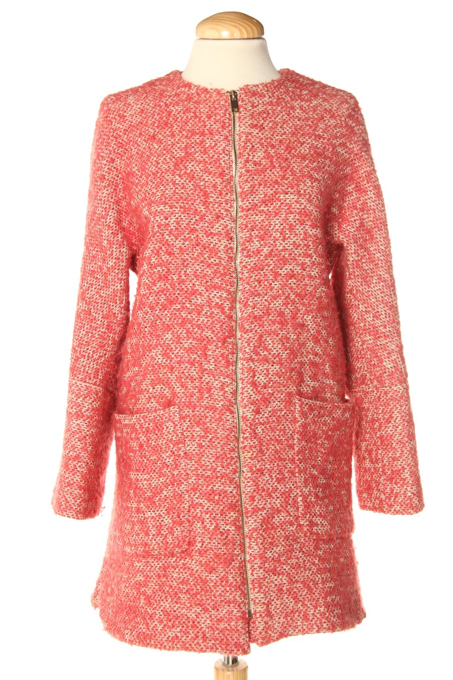 Abrigo de Zara de la talla S, de color rosa