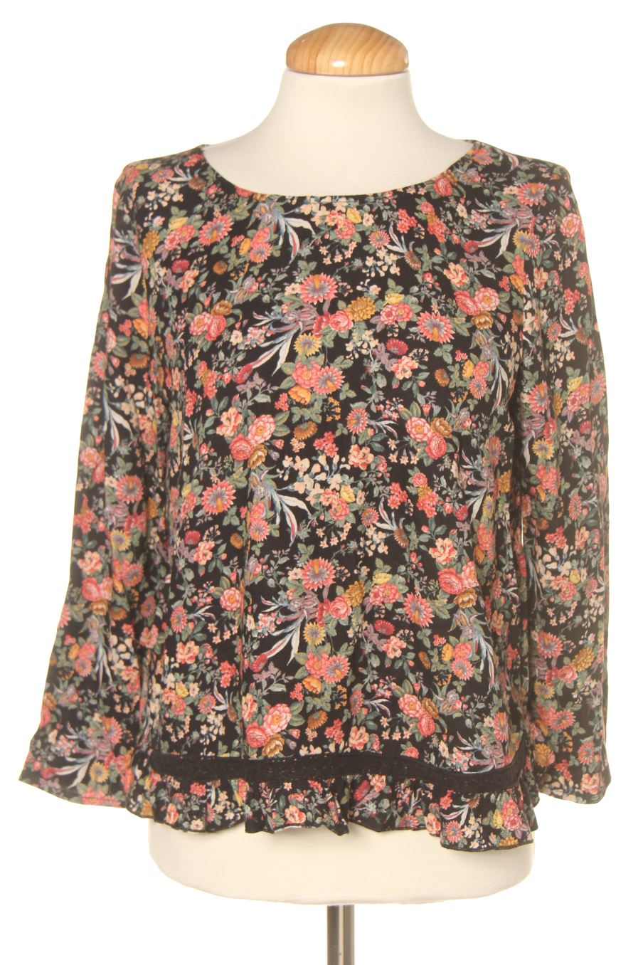 Blusa de manga larga de Springfield de la talla XS, de color flores