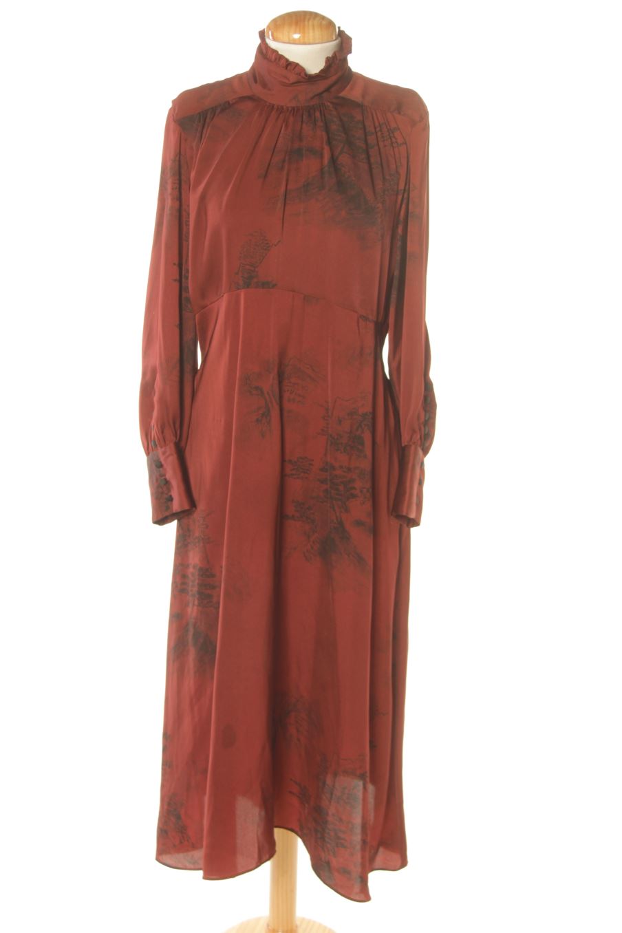 Robe Zara de la taille S, de couleur marron