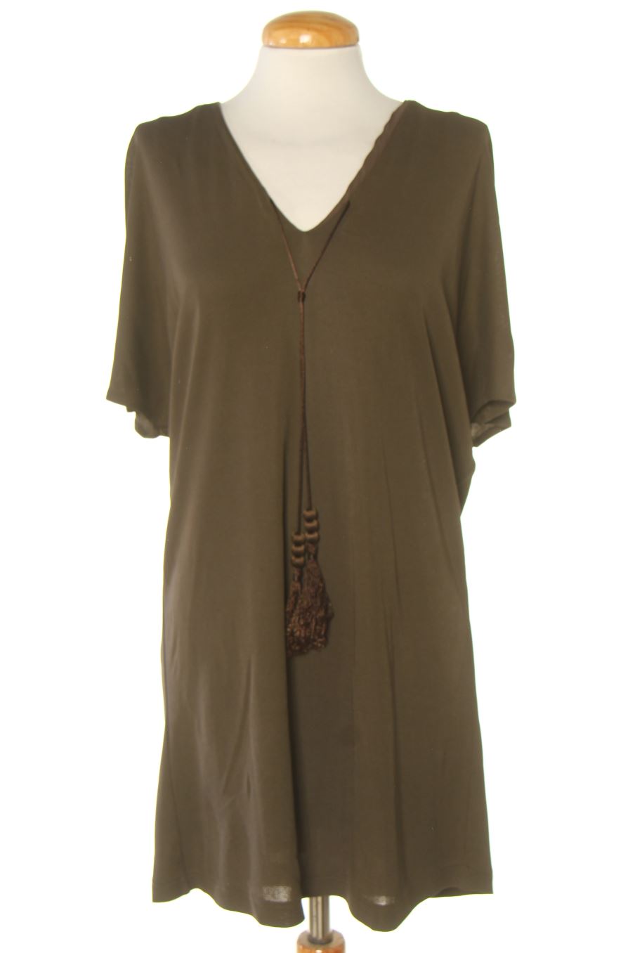 Vestido casual de Mango de la talla XS, de color verde