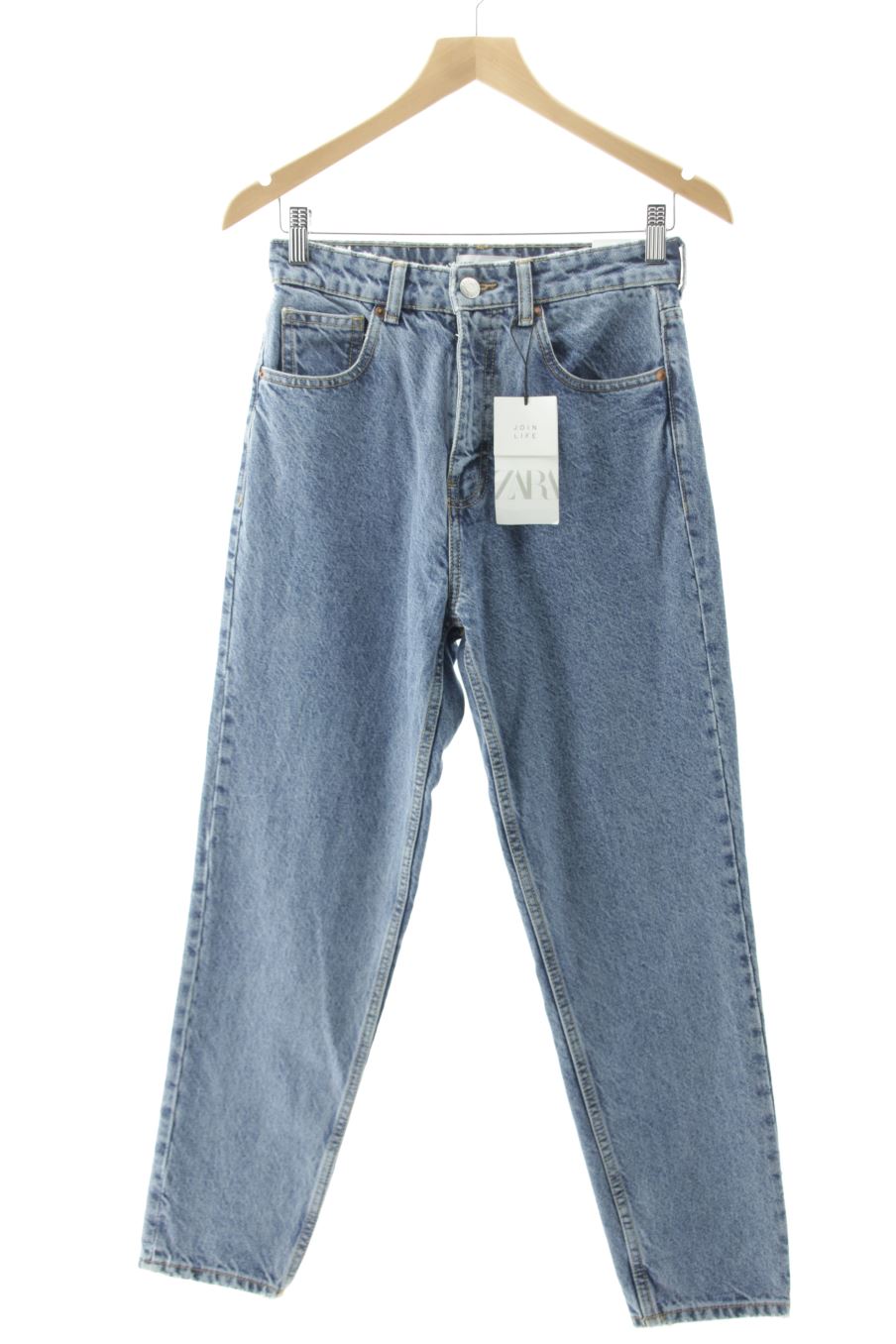 Jeans de Zara de la talla 36, de color blu