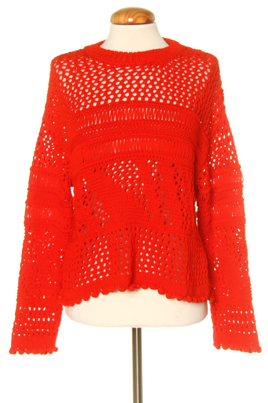 Pull Zara de la taille S, de couleur rouge