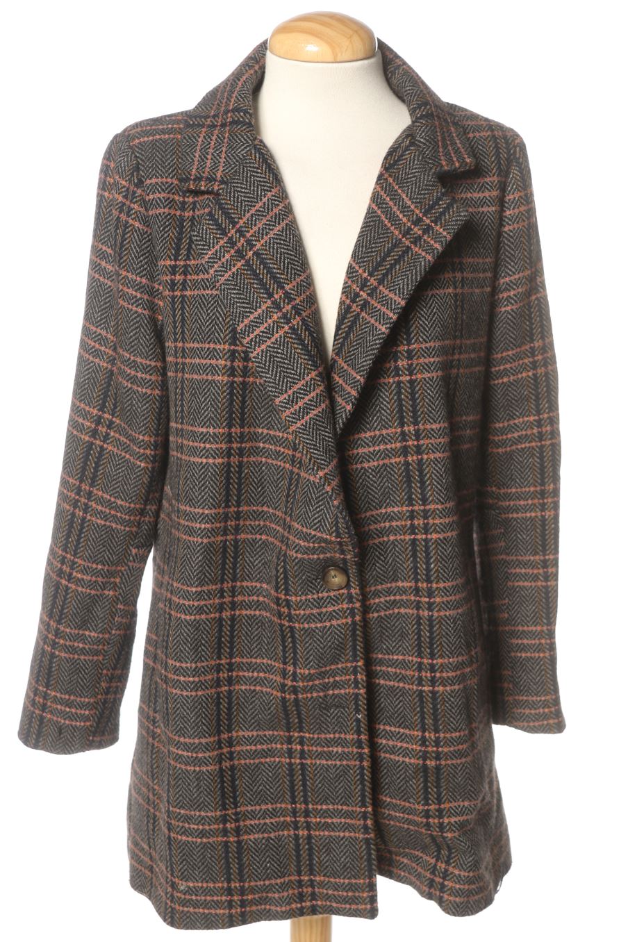 Abrigo de noon de la talla S, de color cuadros