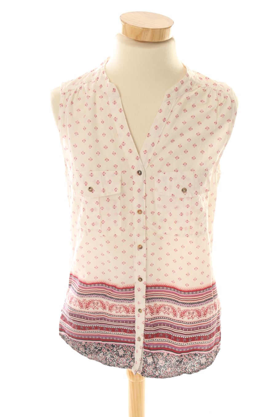 Camisa sin mangas de H&M de la talla 36, de color estampado