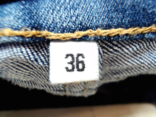 Jeans La Halle de la taille 36, de couleur bleu de denim