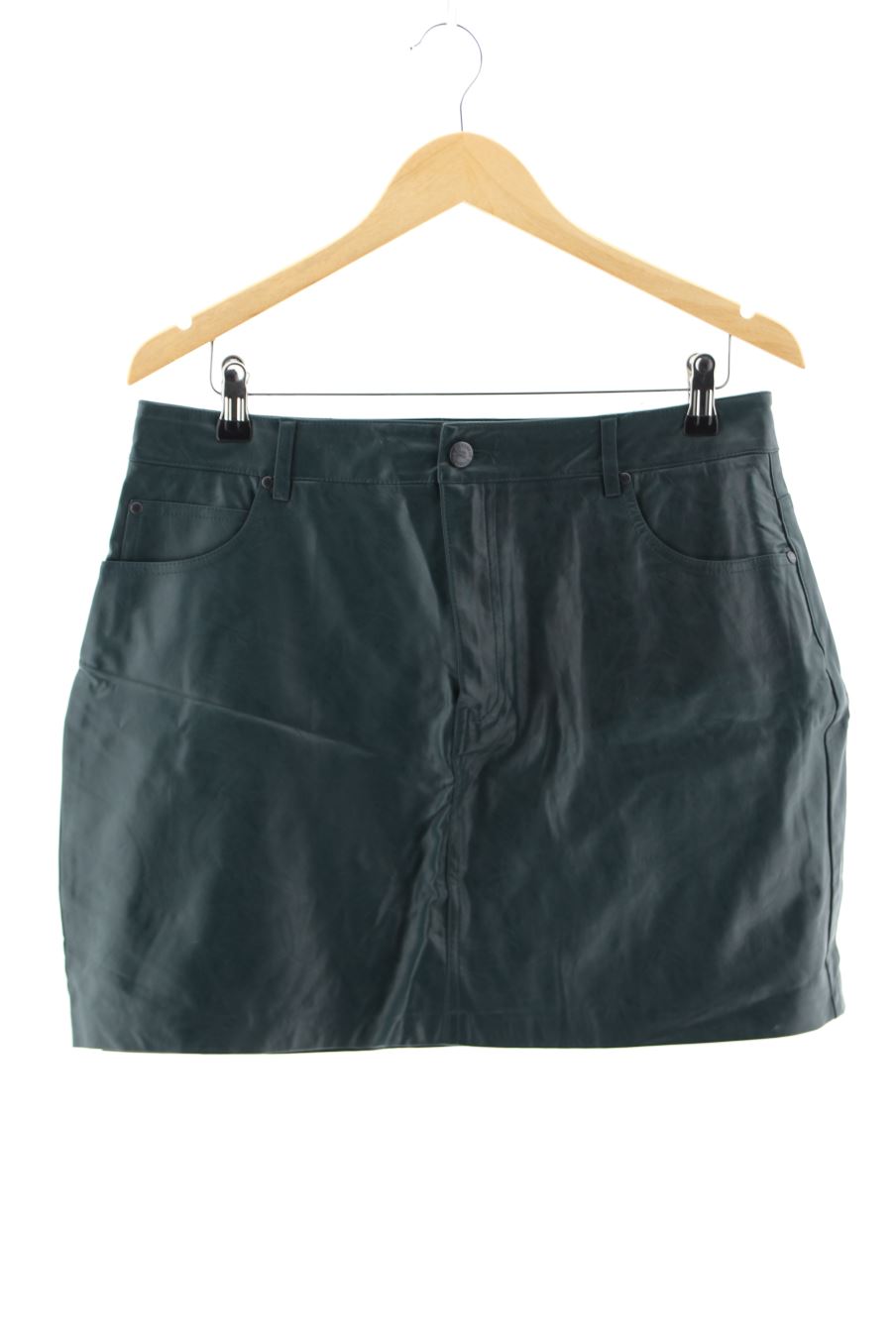 Falda de Pull & Bear de la talla XL, de color verde de sintético
