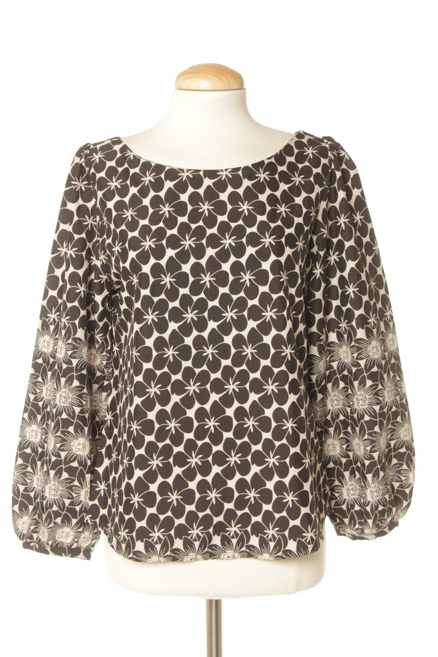 Blouse à manches longues Smile de la taille S, de couleur noir