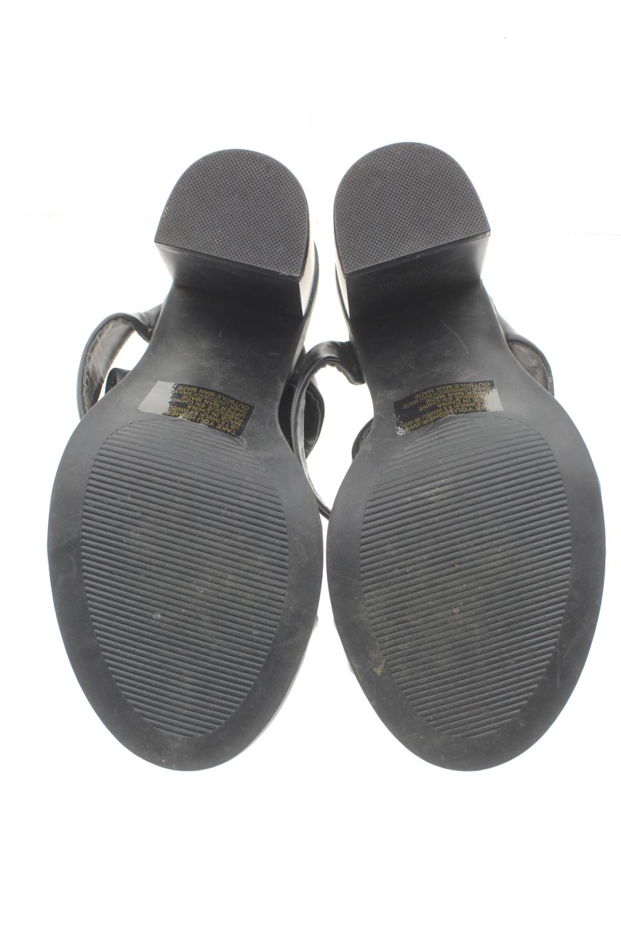 Sandalias tacon de Just Fab de la talla 38, de color negro de