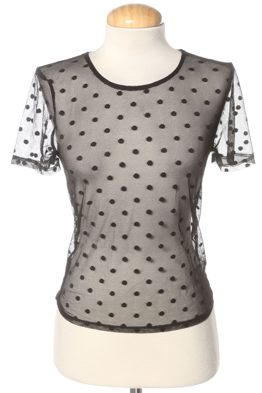 Blouse à manches courtes Forever 21 de la taille M, de couleur noir