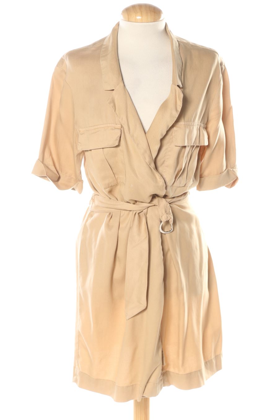 Robe casual Zara de la taille S, de couleur beige