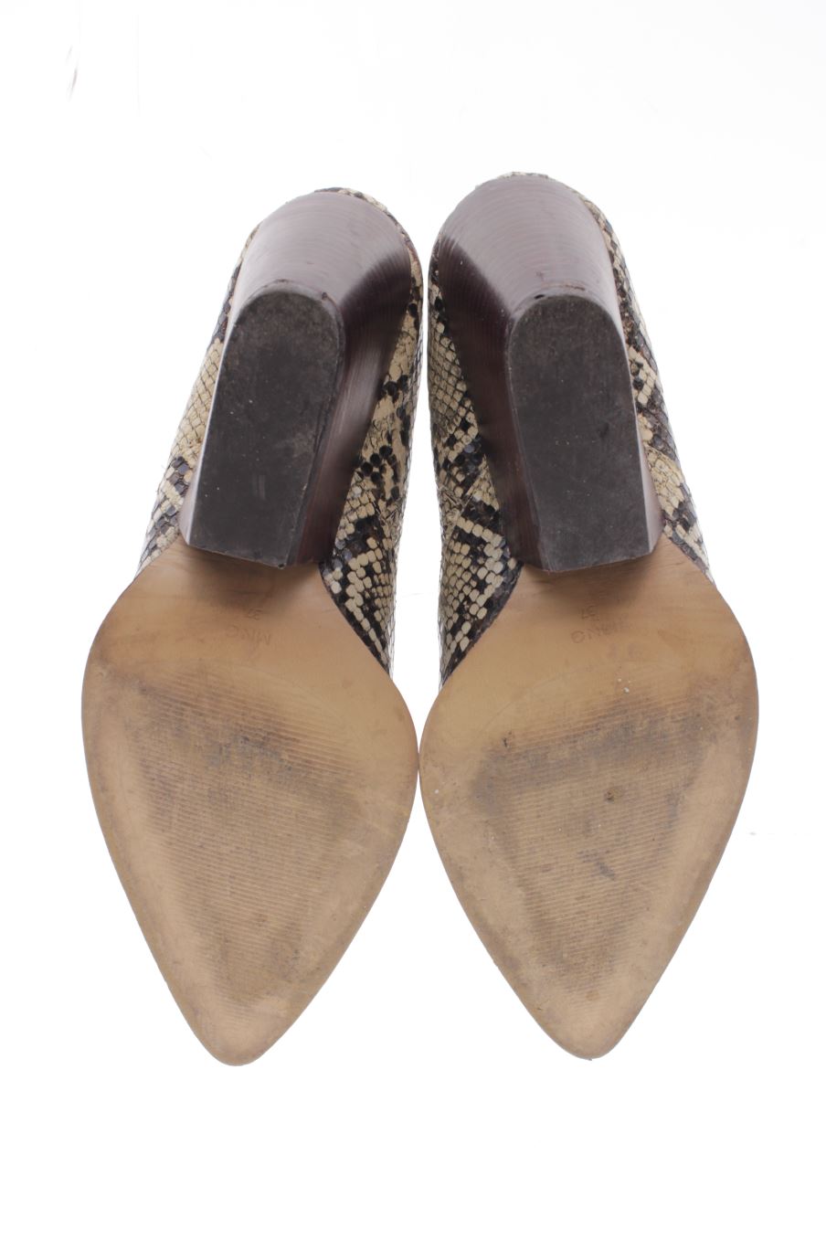 Zapatos de tacon de Mng de la talla 37, de color animal print de