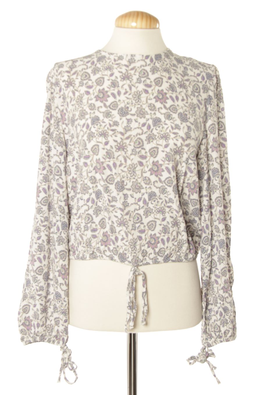 Blouse à manches longues H&M de la taille L, de couleur fleurs