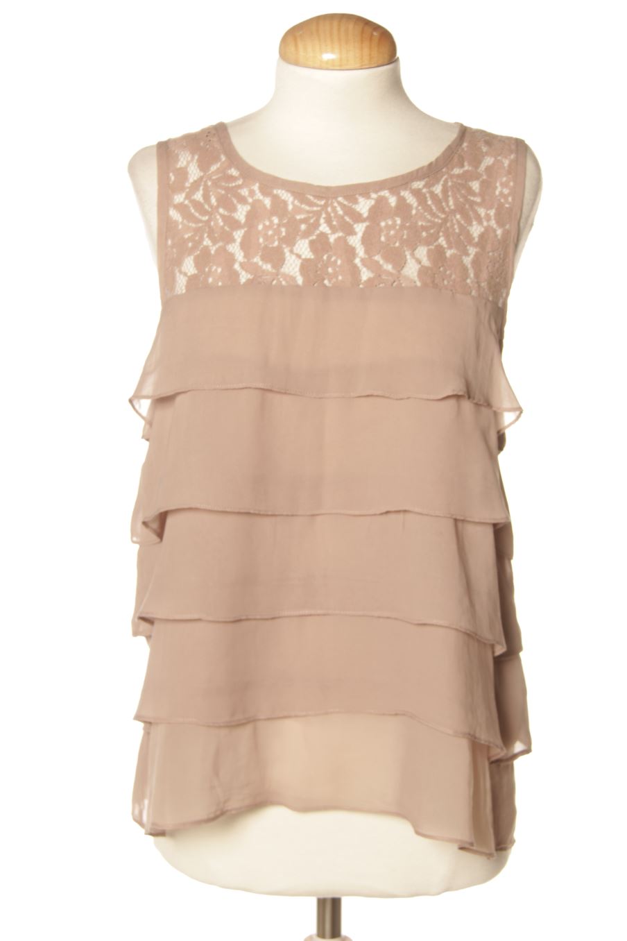 Top de An'ge de la talla XS, de color marrón