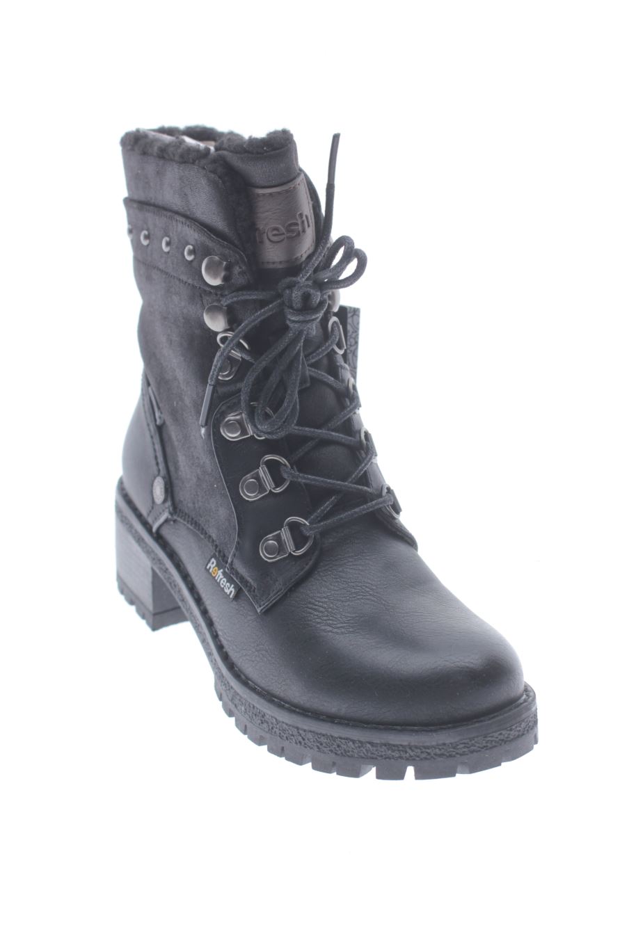 Bottines de REFRESH SHOES de la taille 36, de couleur noir de