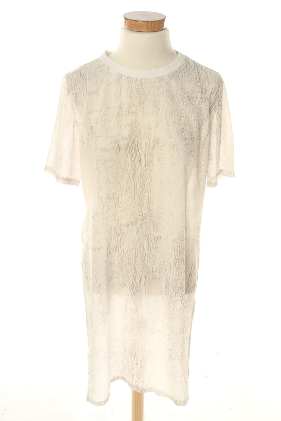 Robe casual H&M de la taille 34, de couleur blanc