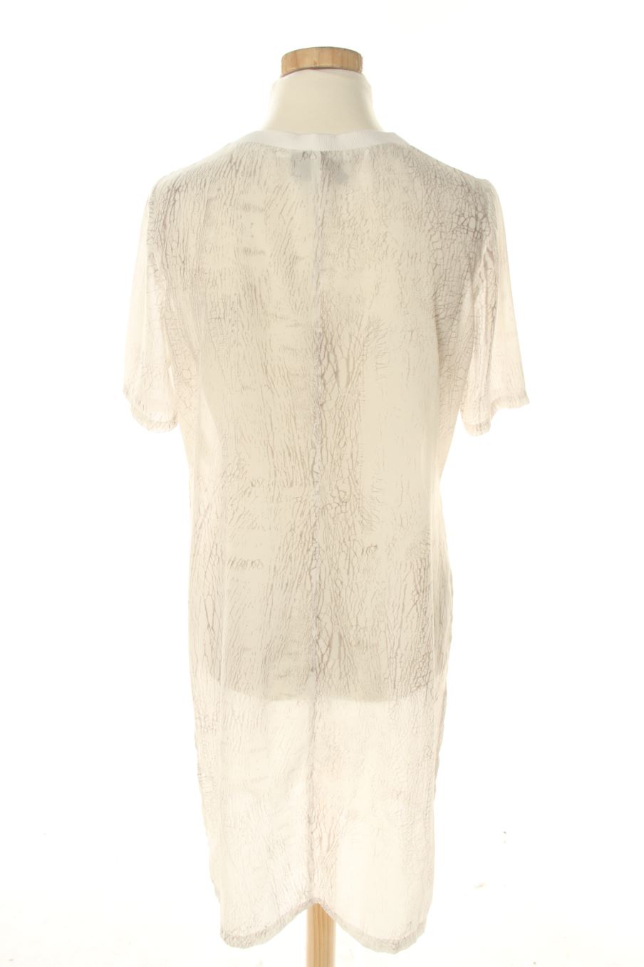Robe casual H&M de la taille 34, de couleur blanc