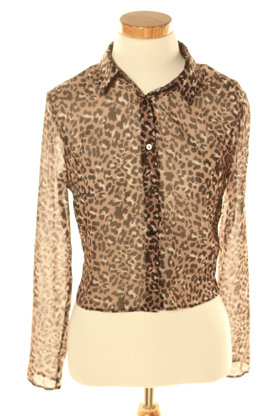 Camisa de Bershka de la talla S de color animal print
