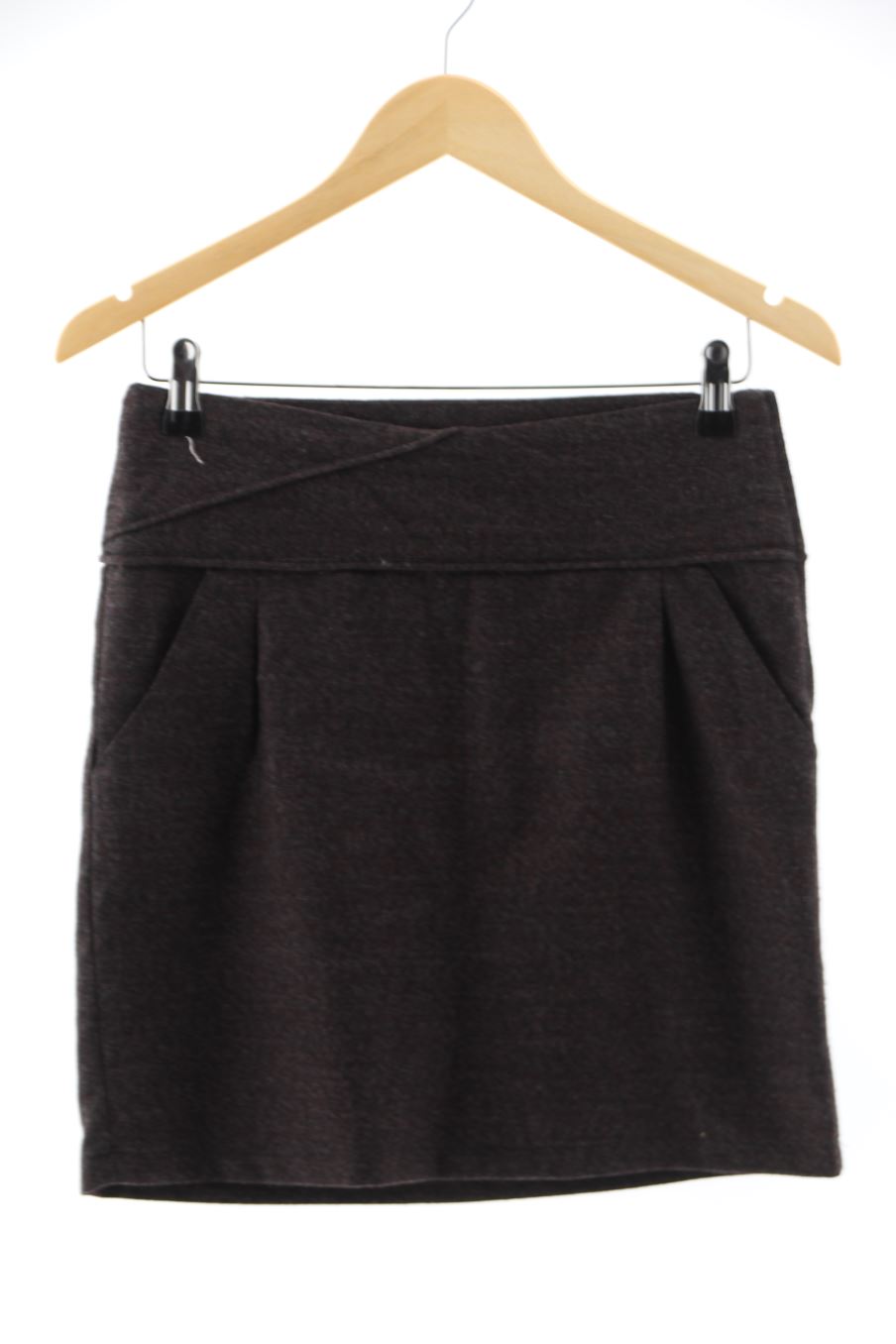 Aufwändiger Rock von Skunkfunk Größe S, Farbe Grau, für