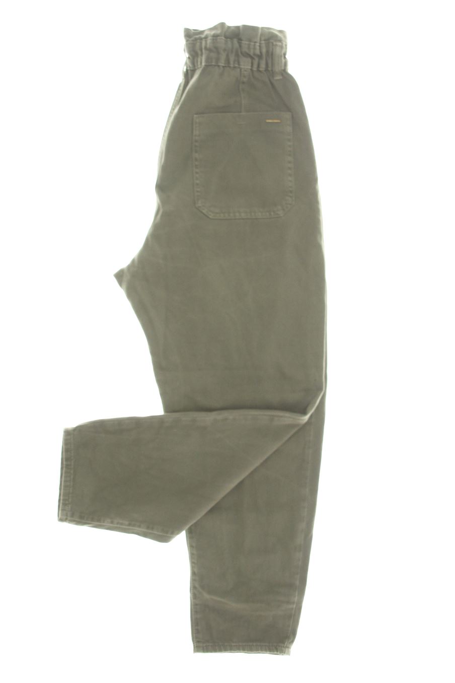 Vaqueros de Zara de la talla 38, de color verde de ropa vaquera