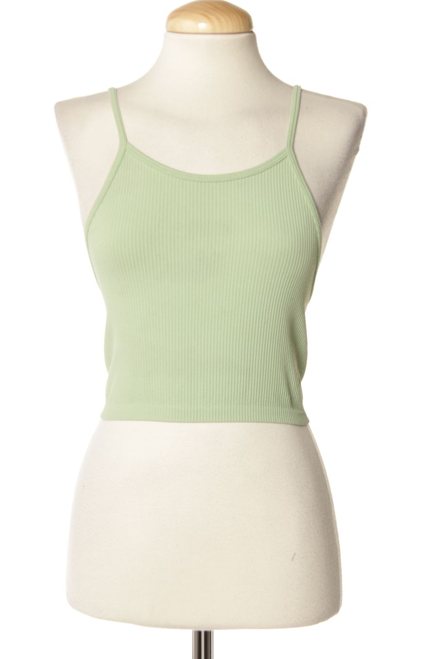 Top de Pull & Bear de la talla XS, de color verde