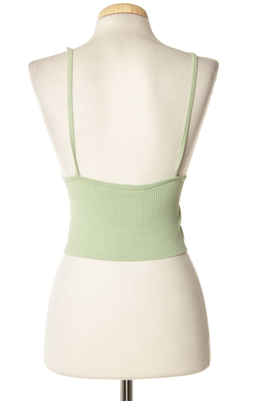 Top de Pull & Bear de la talla XS, de color verde