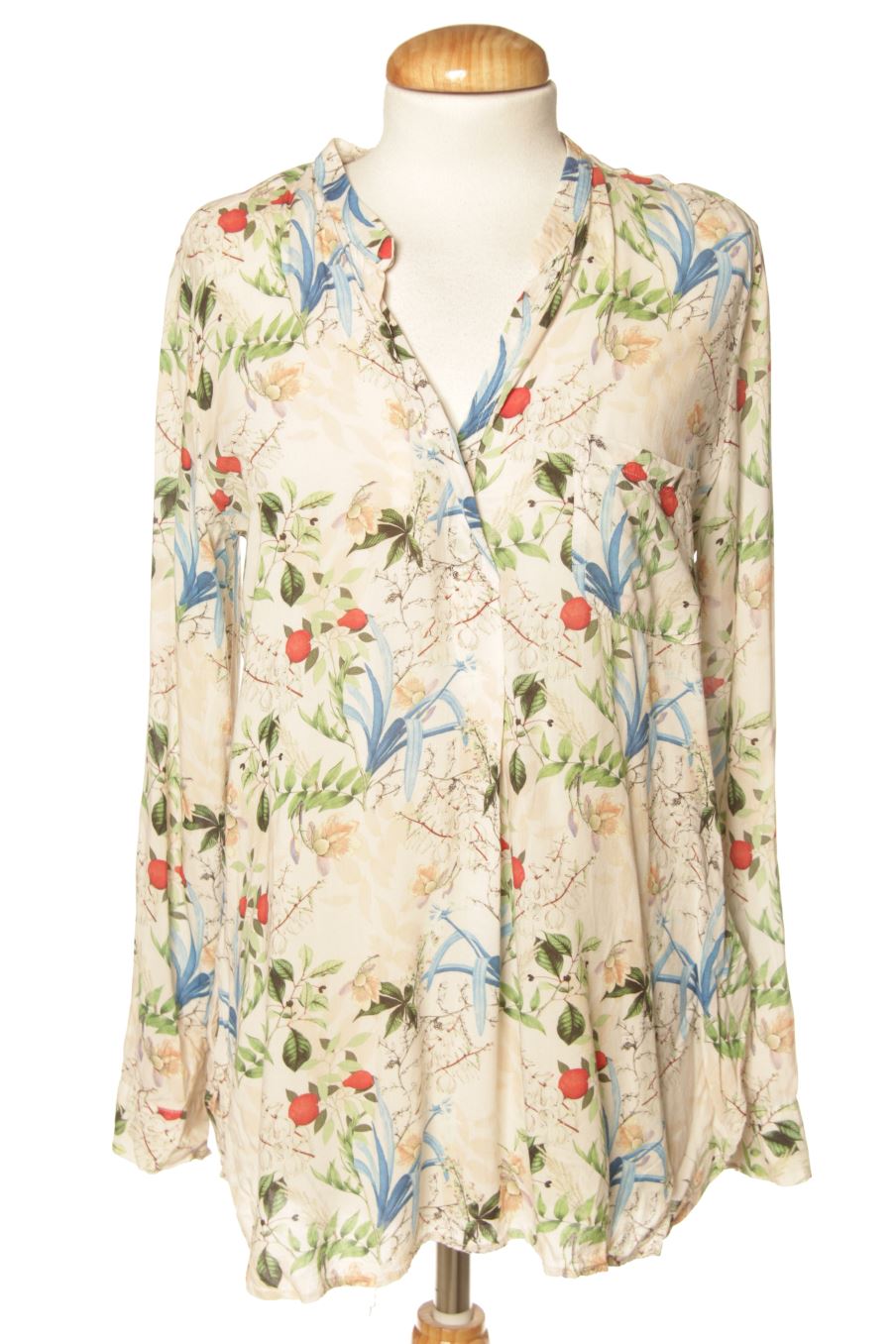 Blouse à manches longues Zara de la taille S, de couleur imprimés