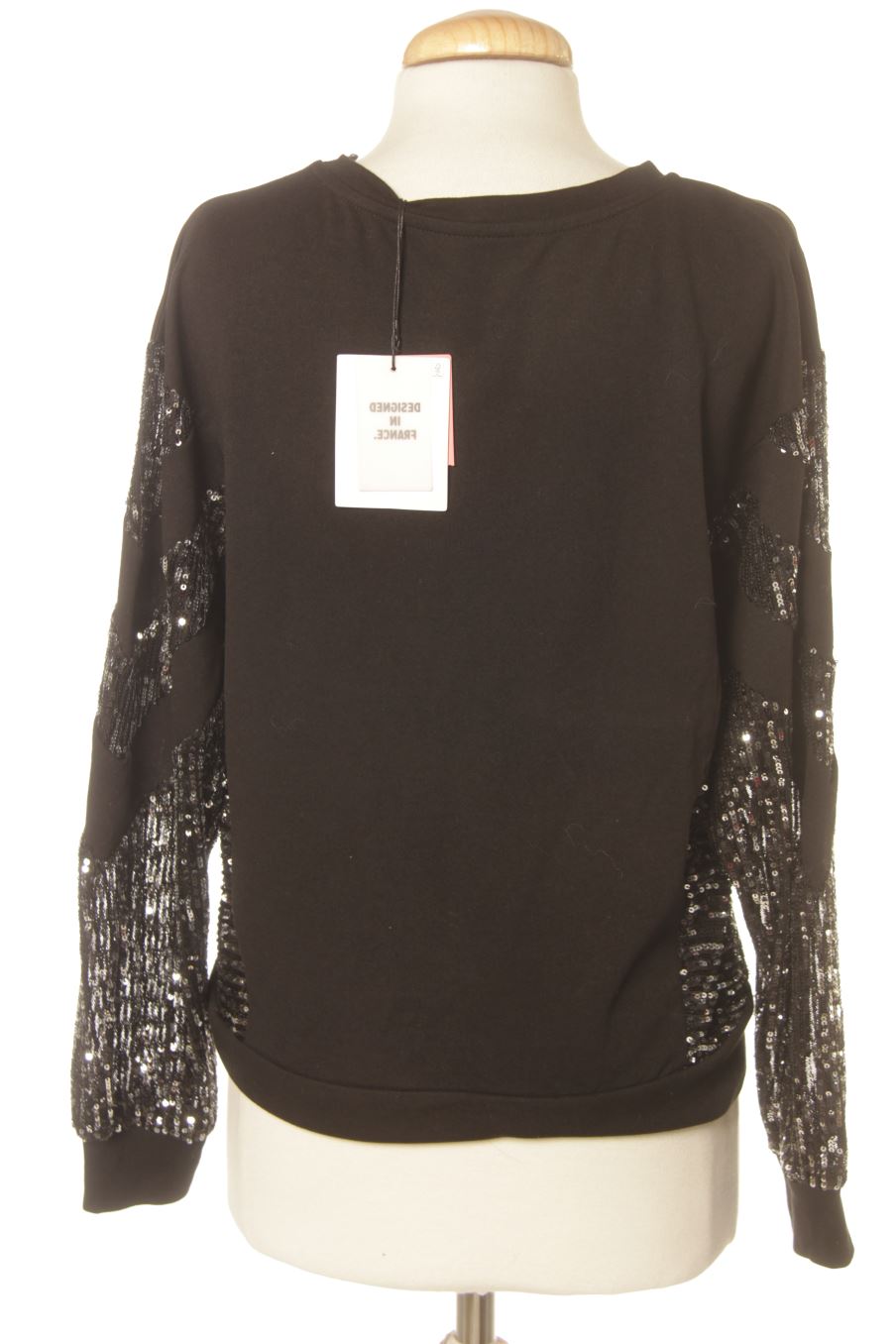 Sudadera de Naf Naf de la talla S, de color negro