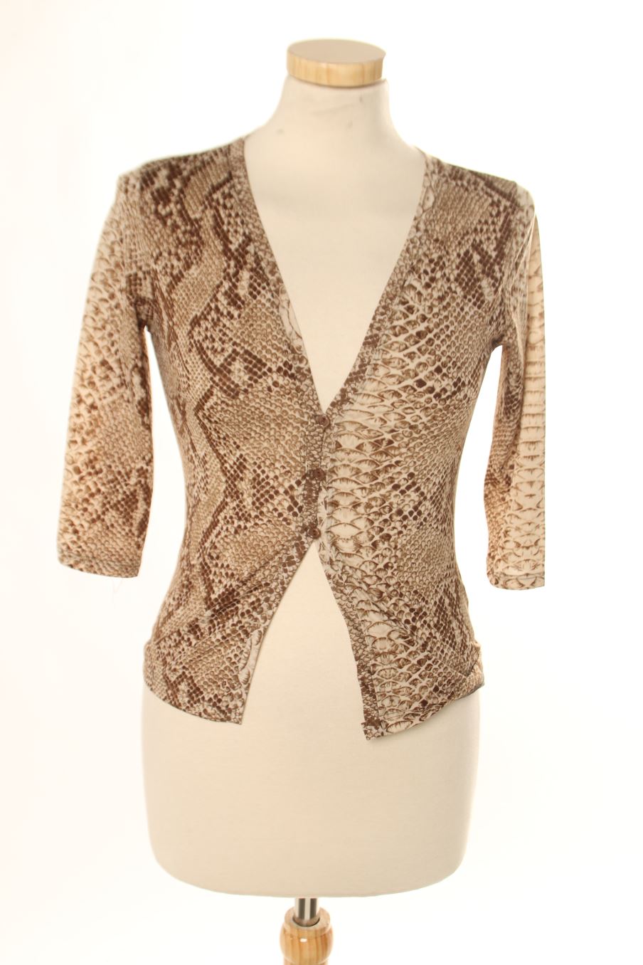 Blouse à manches courtes Encuentro de la taille S, de couleur marron