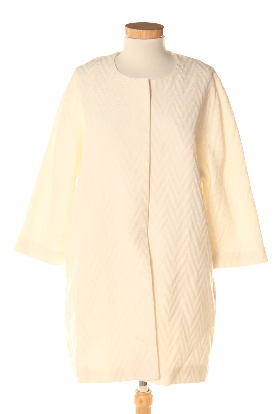 Manteau Etam de la taille 38, de couleur blanc