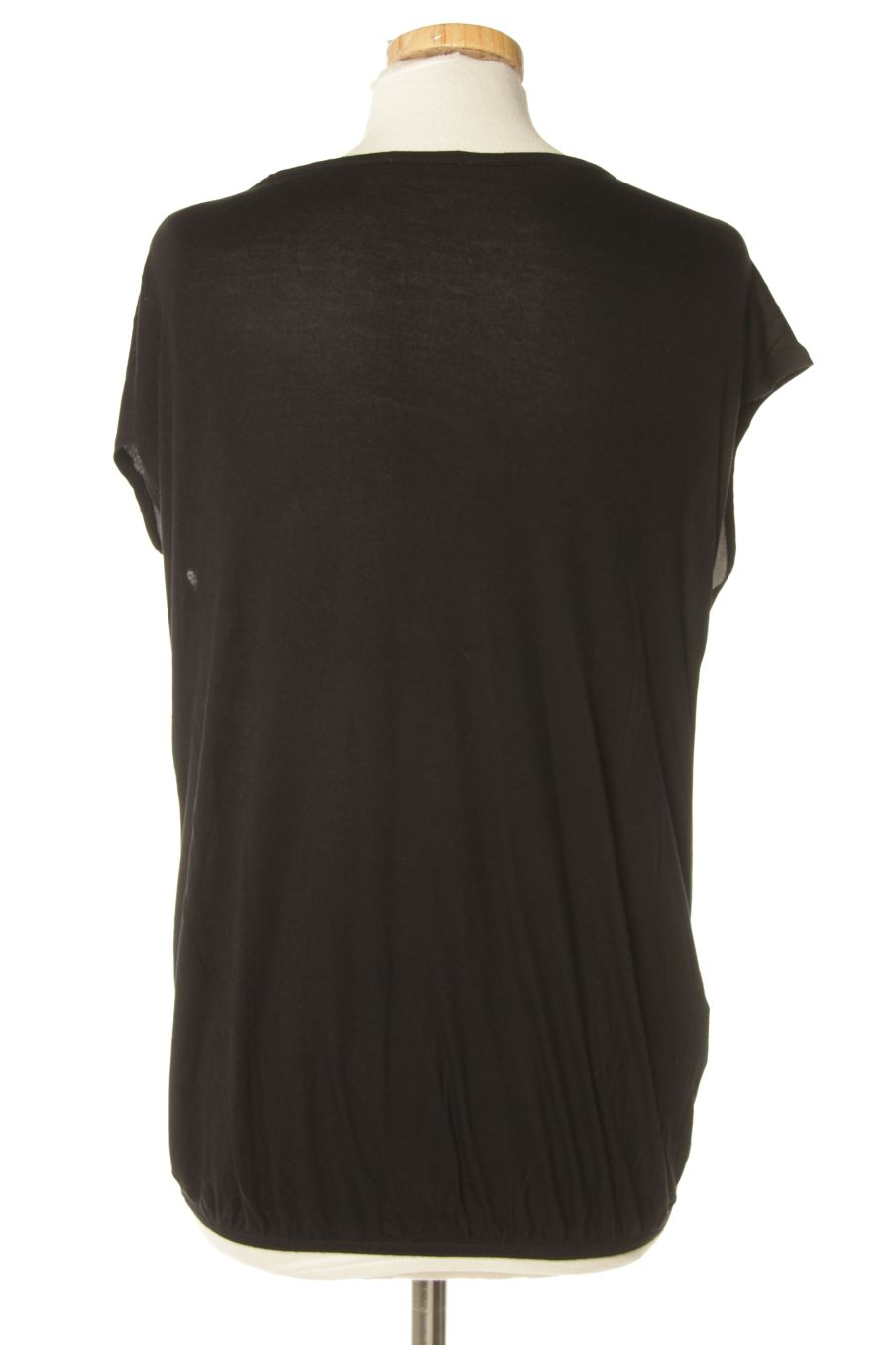 Blouse à manches courtes Promod de la taille S, de couleur noir