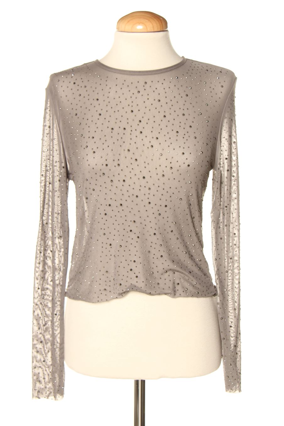 Top de Stradivarius de la talla XS, de color gris