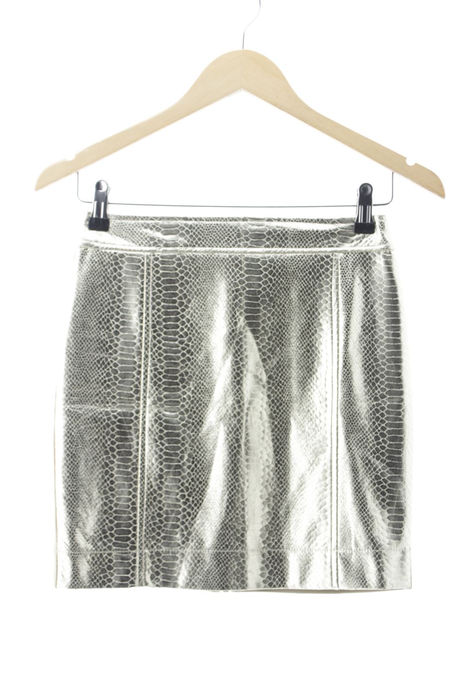 Aufwändiger Rock von Mango Größe S, Farbe Golden, für